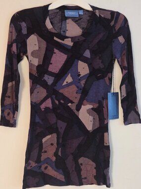 Simply Vera Wang Modern Mosaic knit 3/4 length Sleeve